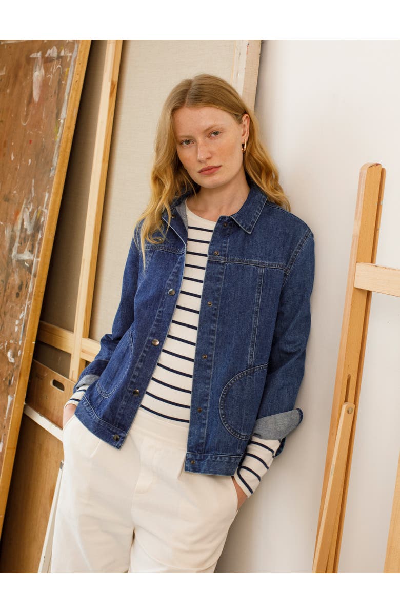 Celtic & Co. Denim Western Jacket, Alternate, color,