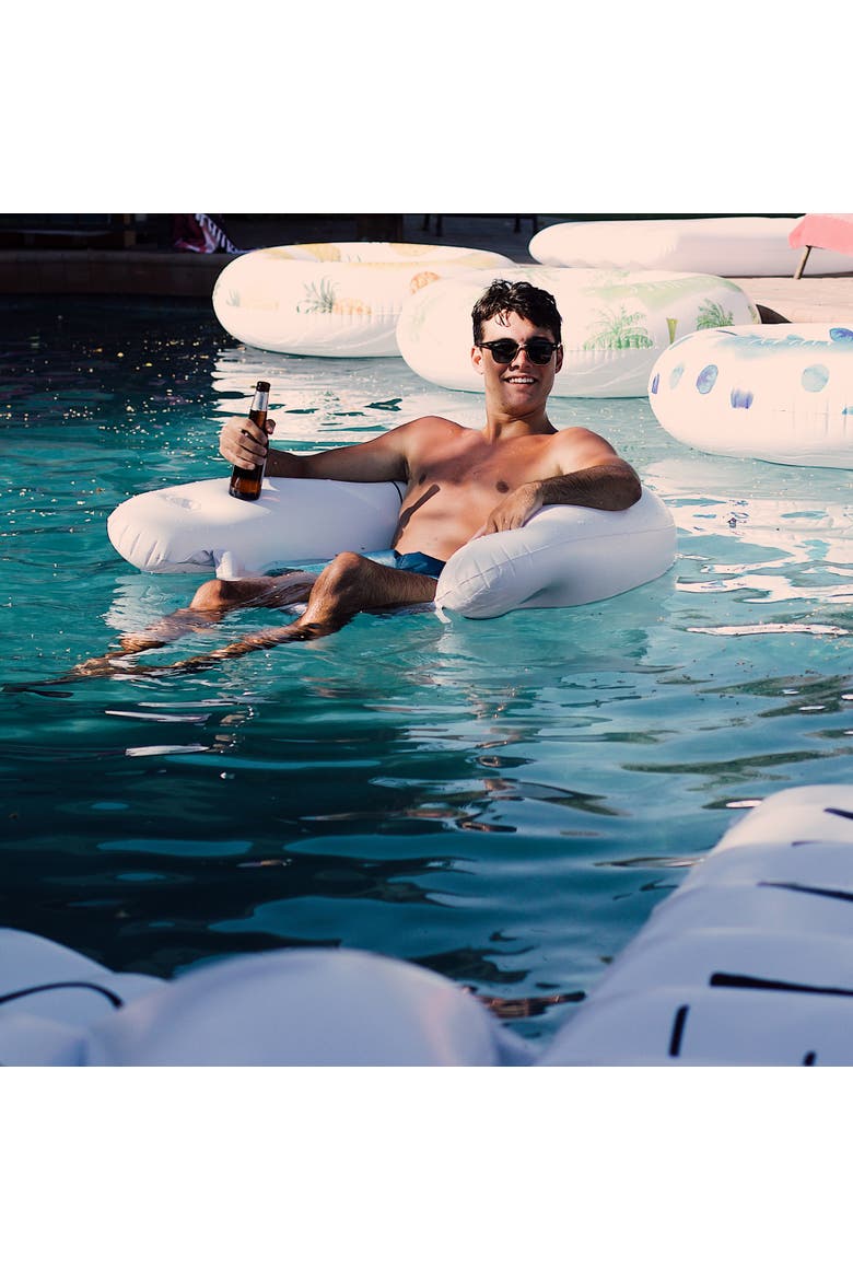 Drift Away Chair Lounger 55 inch x 36 inch Water & Pool, Alternate, color, White
