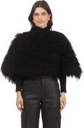 GORSKI Select Genuine Shearling Shawl