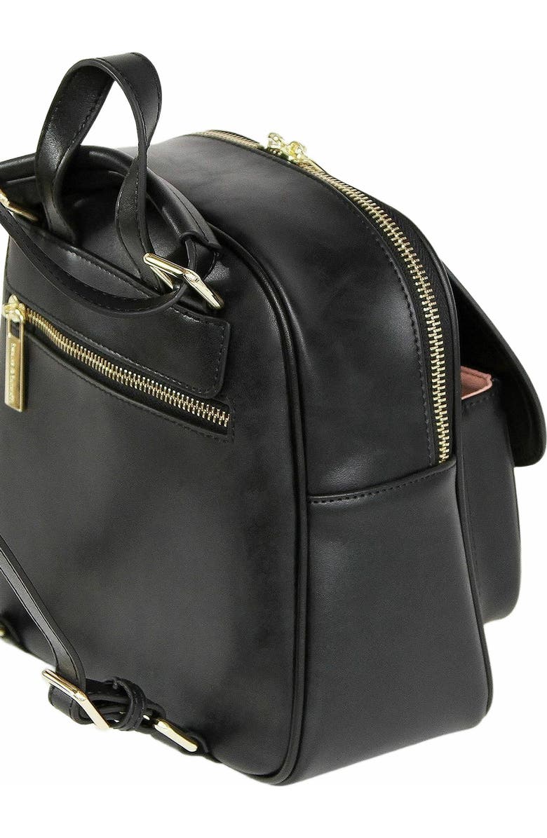 Belle & Bloom Camila Leather Backpack, Alternate, color, Black