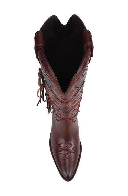 Sam Edelman Rhett Western Boot In Burgundy
