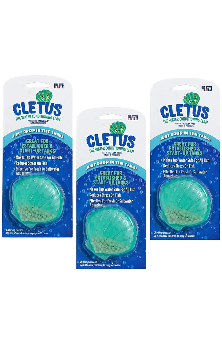 Tank Pals The Water Conditioning Clam, Main, color, Blue