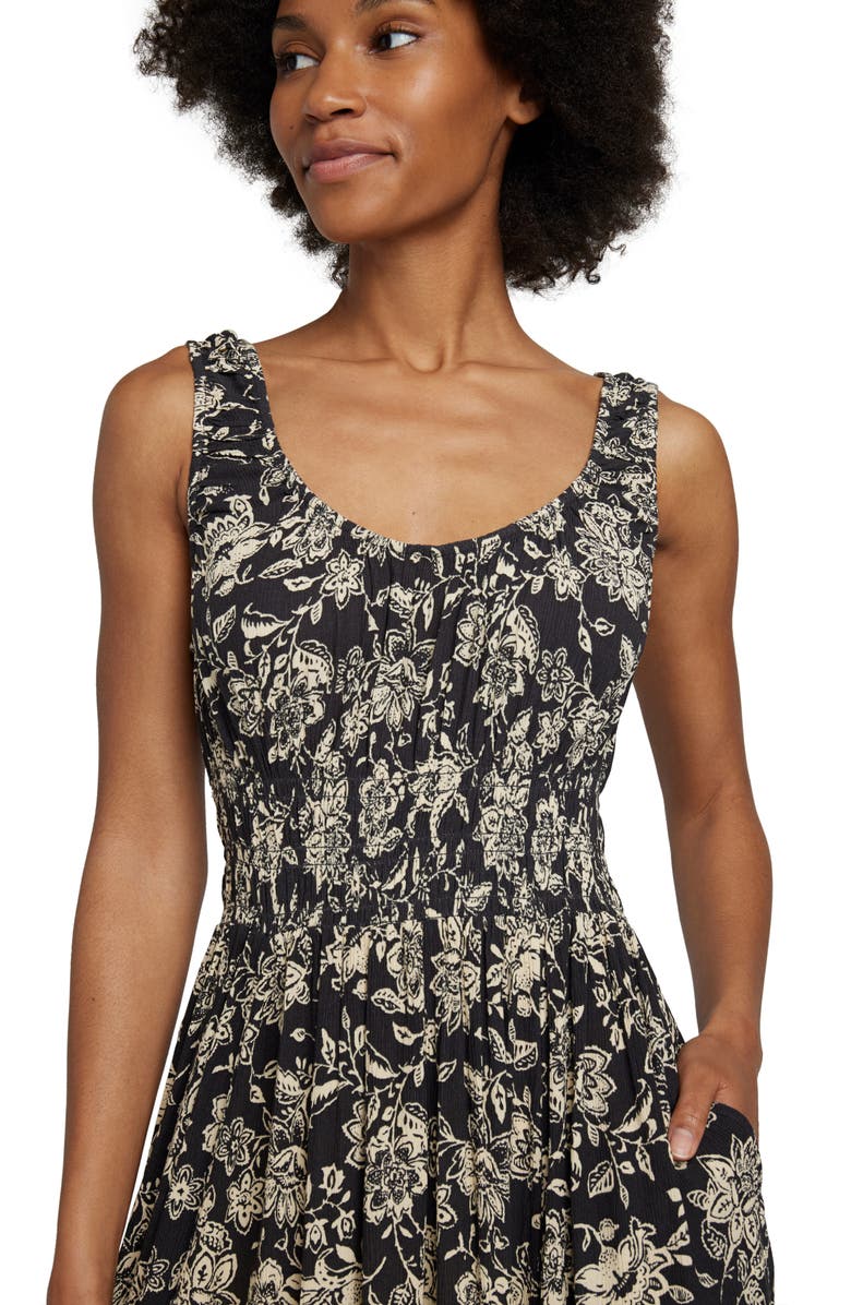 Faherty Sunseeker Crinkle Midi Dress, Alternate, color,