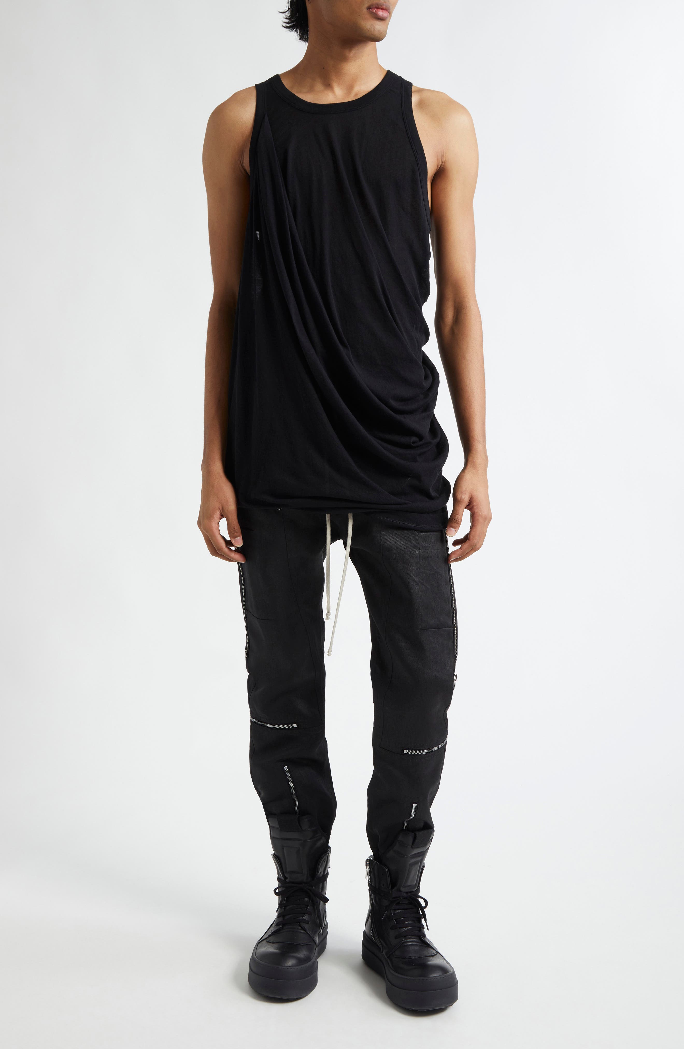 Rick Owens Headon Zipper Linen Jeans (Men) | Nordstromrack