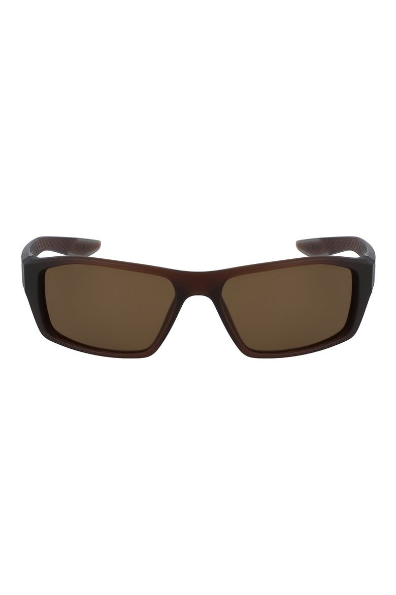 59mm Brazen Shadow Rectangle Sunglasses, Main, color, MATTE EL DORADO BLACK BROWN