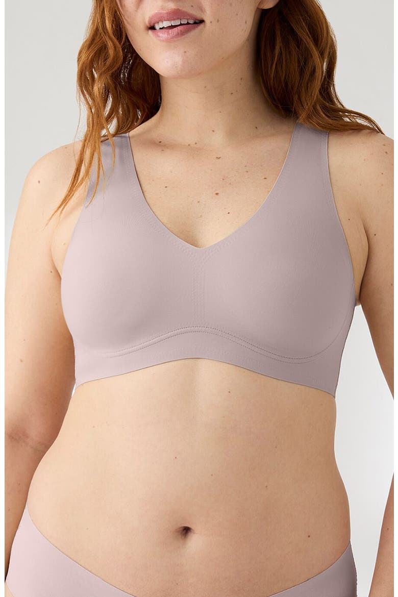 Body Lift V-Neck Bralette, Main, color, MINK