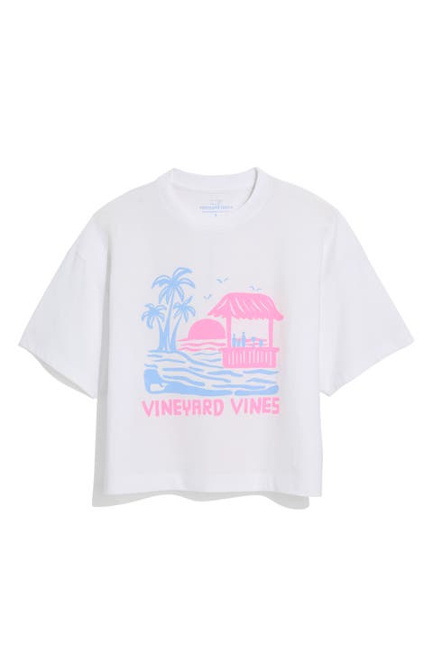 Garment Dyed Beach Bar Scenic Boxy Tee