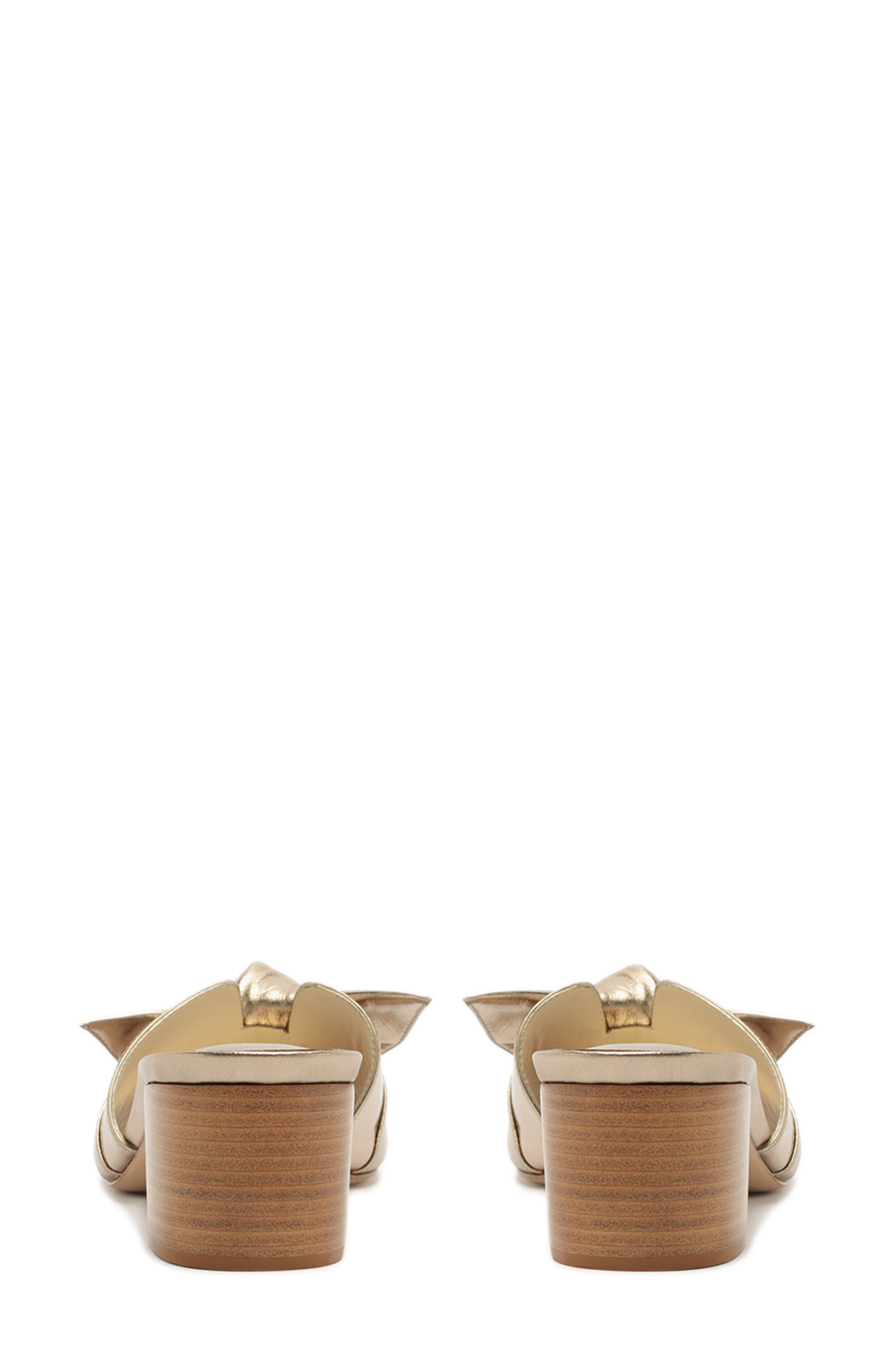 Alexandre Birman Maxi Clarita Bow Strap Block Heel Slide Sandal, Alternate, color, 