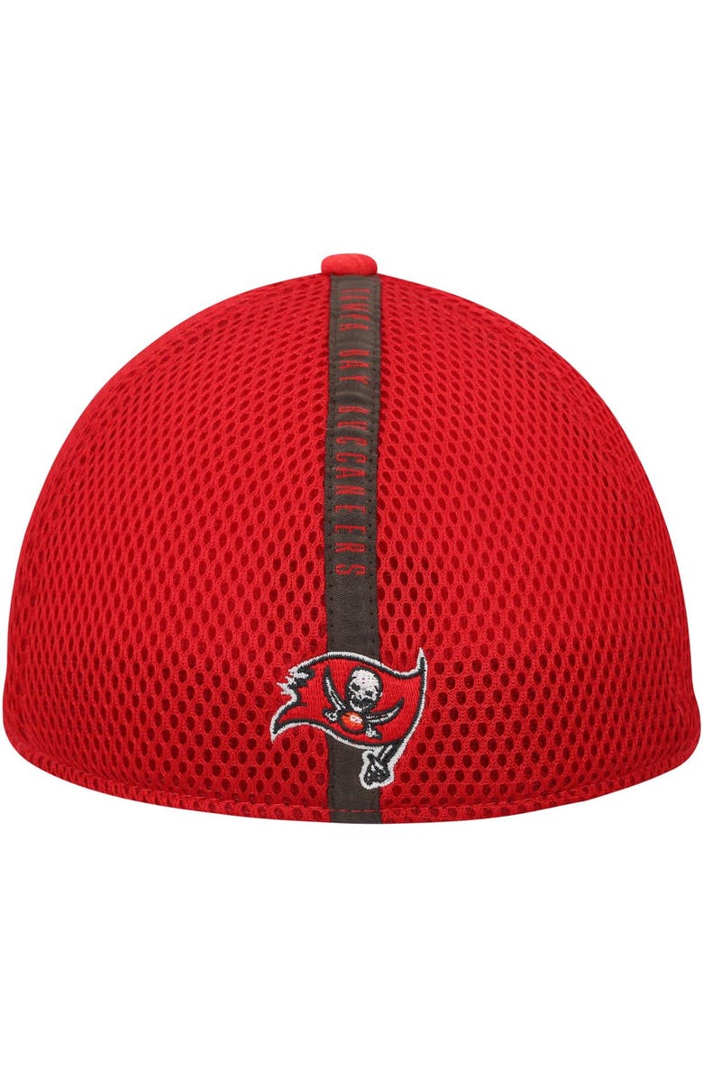 New Era Men's New Era Red Tampa Bay Buccaneers Stripe 39THIRTY Flex Hat, Alternate, color, Red