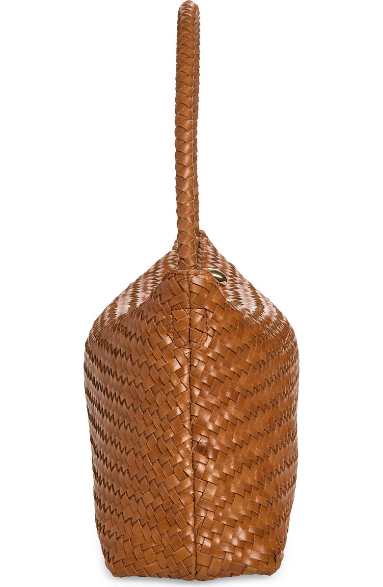 Madewell The Signature Woven Collection Leather Shoulder Bag, Alternate, color, Burnt Sienna
