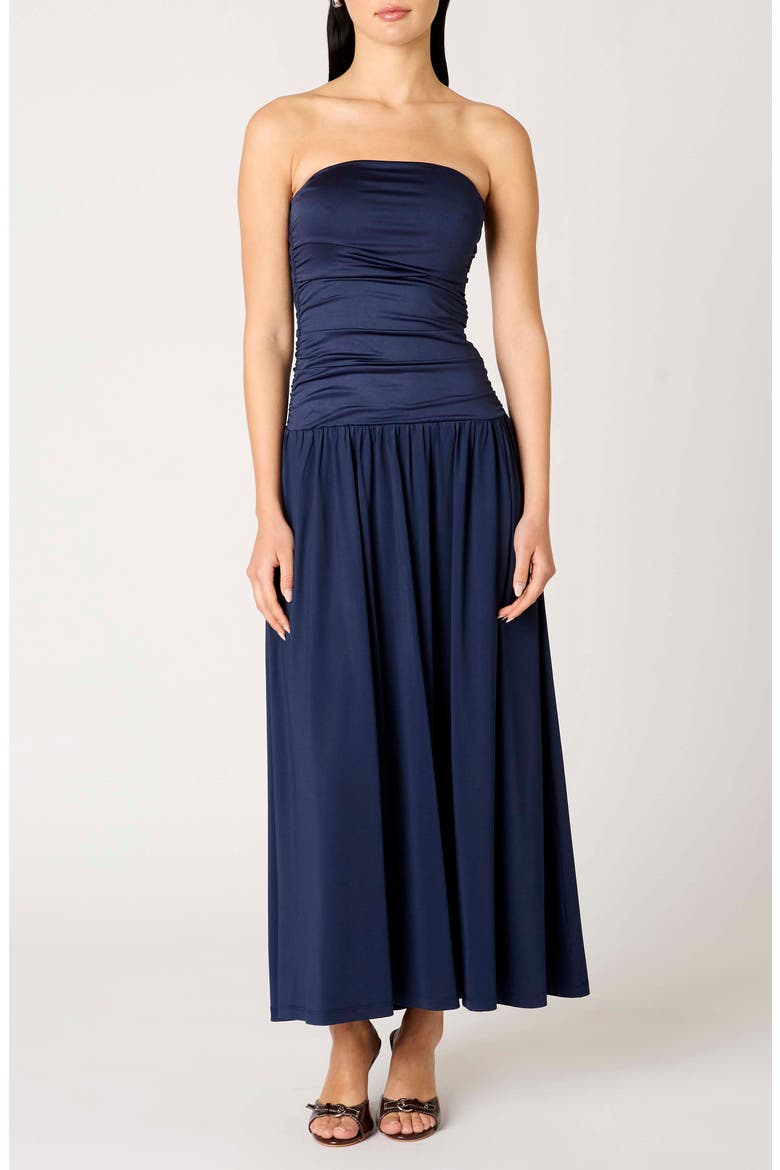 Santal Strapless Dress, Main, color, MIDNIGHT