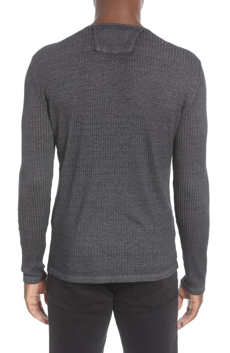 John Varvatos Slim Fit Long Sleeve Henley, Alternate, color, 