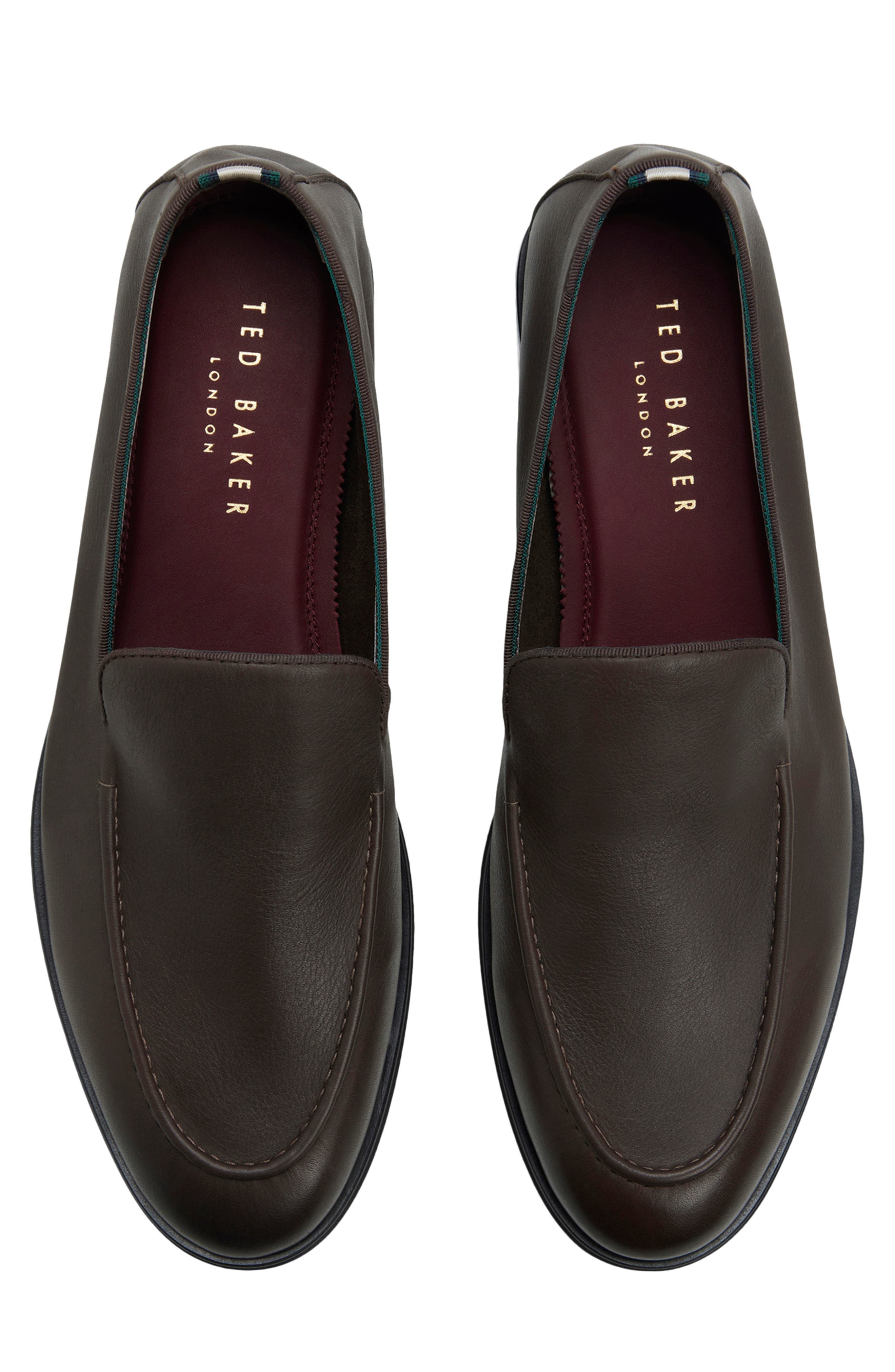 Croxley Loafer, Alternate, color, CAFE GRAINY LEATHER