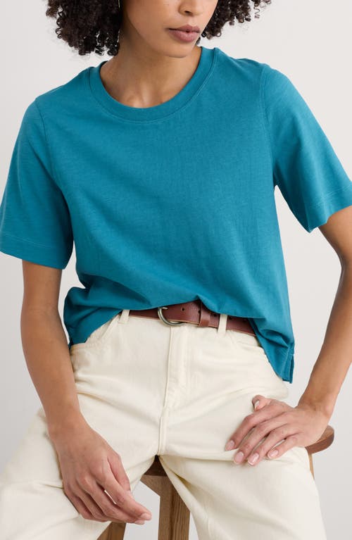Seasalt Cornwall Copseland Organic Cotton T-shirt In Dark Briney