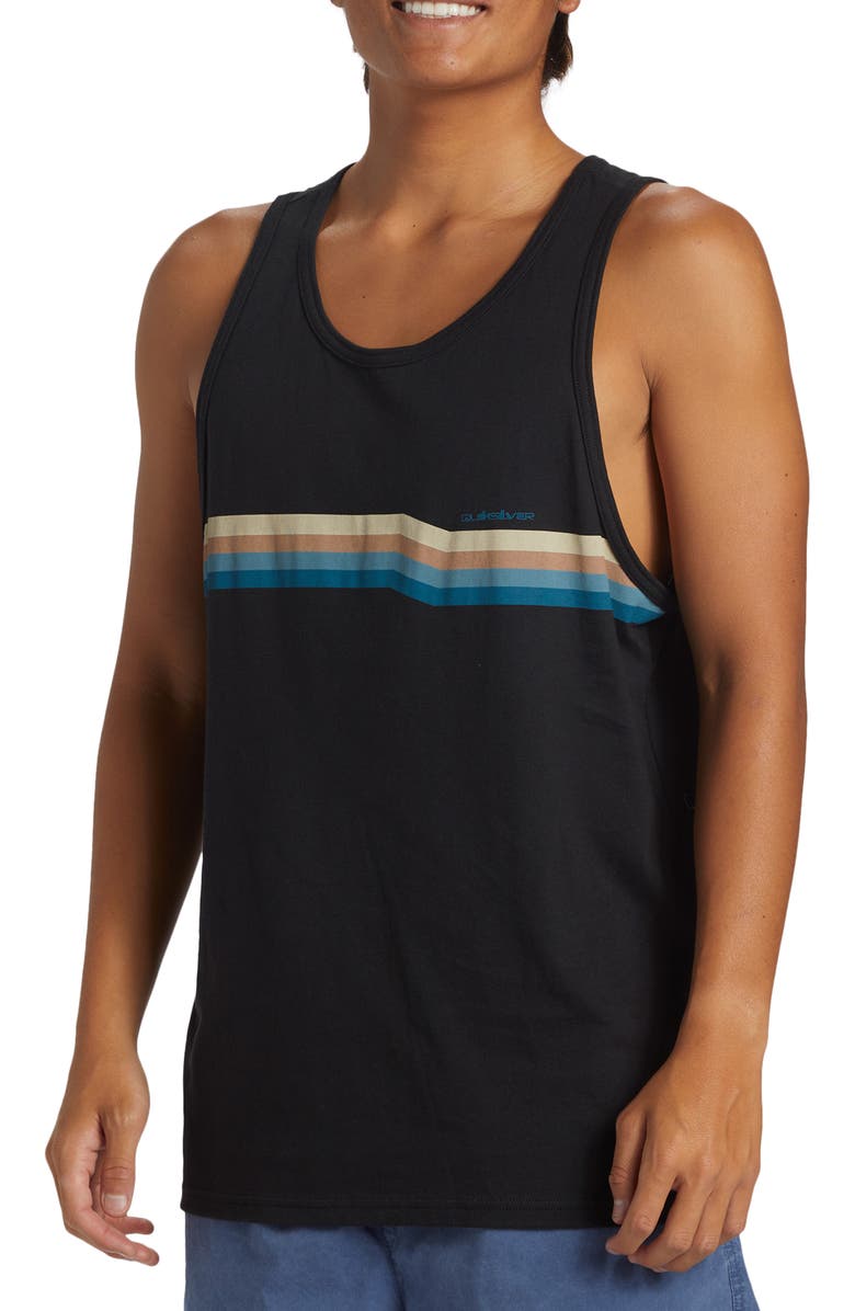 Quiksilver Retrospect Cotton Graphic Tank Top, Alternate, color, 