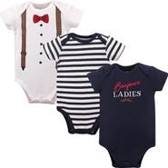 Hudson Baby Cotton 3-Piece Bodysuit Bundle