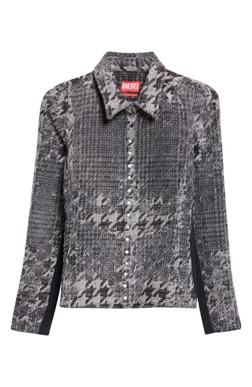 Diesel ® De-masly-fsh1 Denim Jacket In Gray