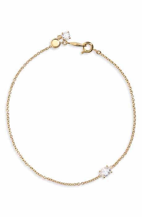Modern Love Cubic Zirconia Line Bracelet