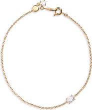 Nadri Modern Love Cubic Zirconia Line Bracelet