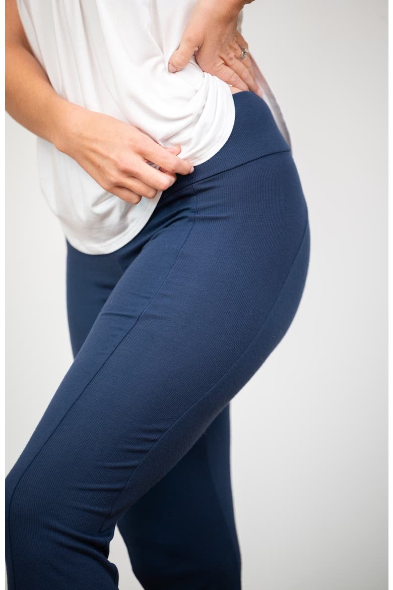 Happy Hour Wide Leg Lounge Pant, Petite, Alternate, color, Navy