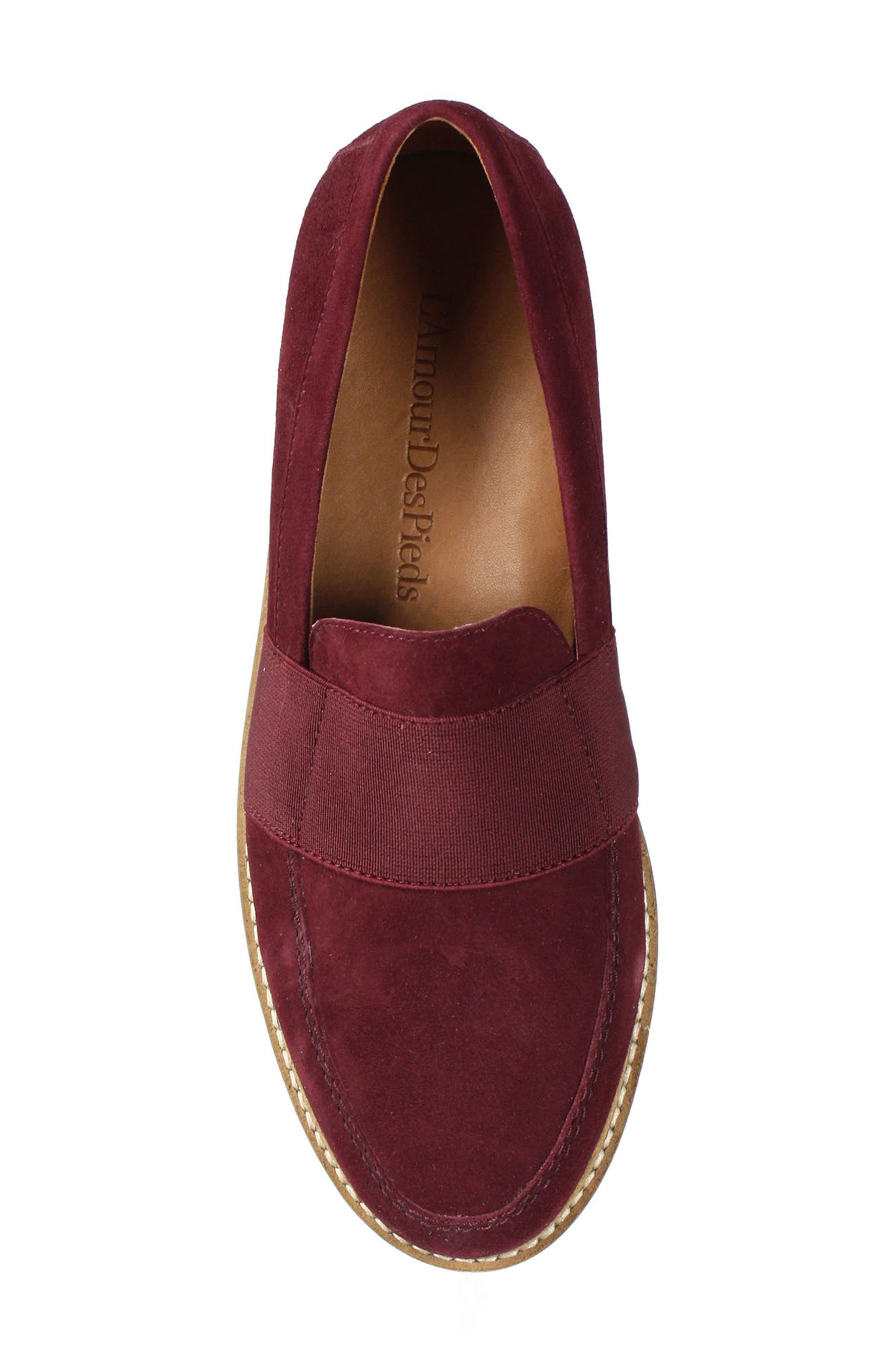 Xanthus Loafer, Alternate, color, MULBERRY SUEDE