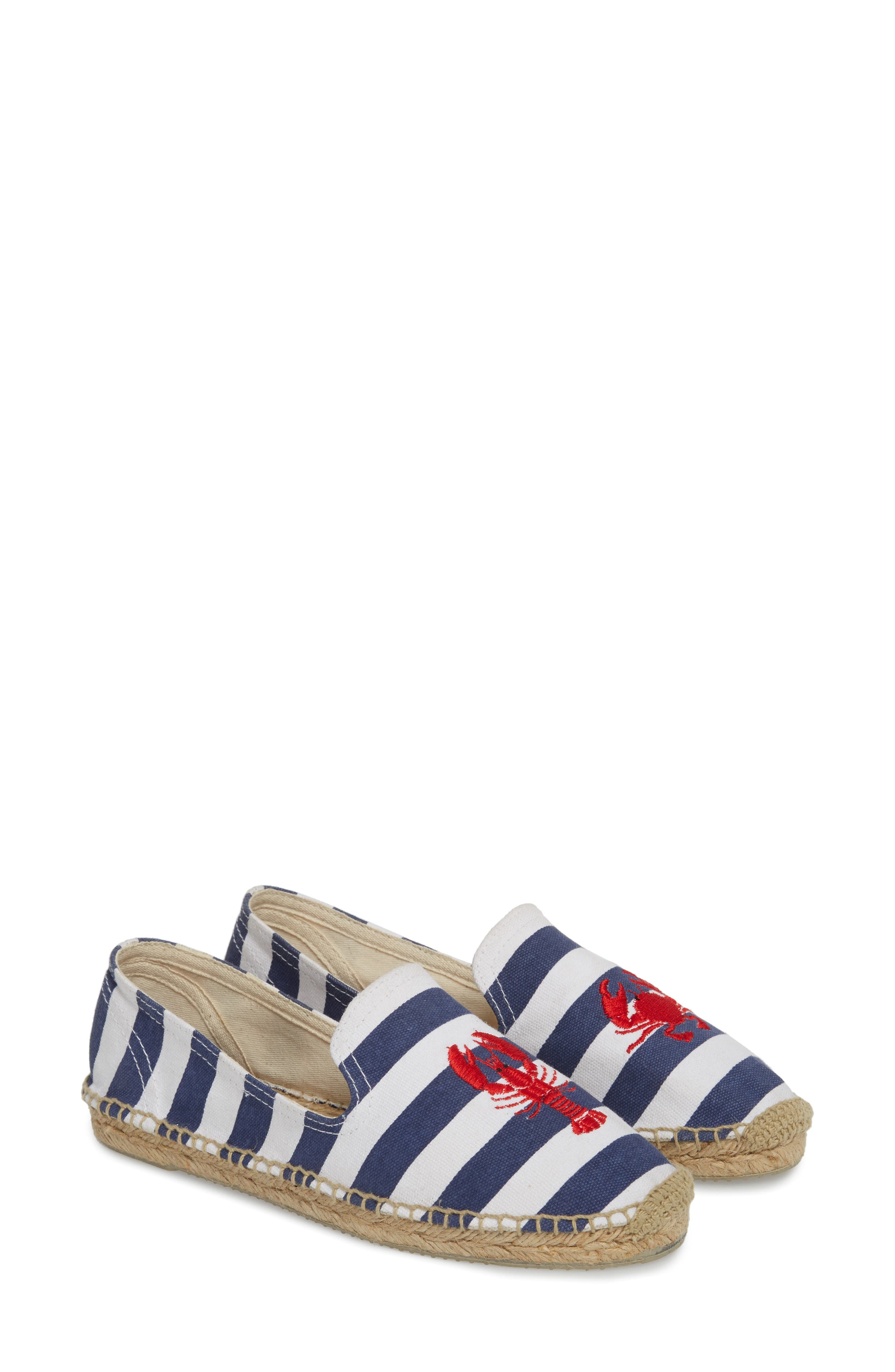 patricia green Embroidered Lobster & Crab Espadrille Flat, Alternate, color, 