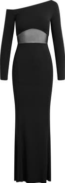 Favorite Daughter The Hold Me Asymmetric Long Sleeve Dress