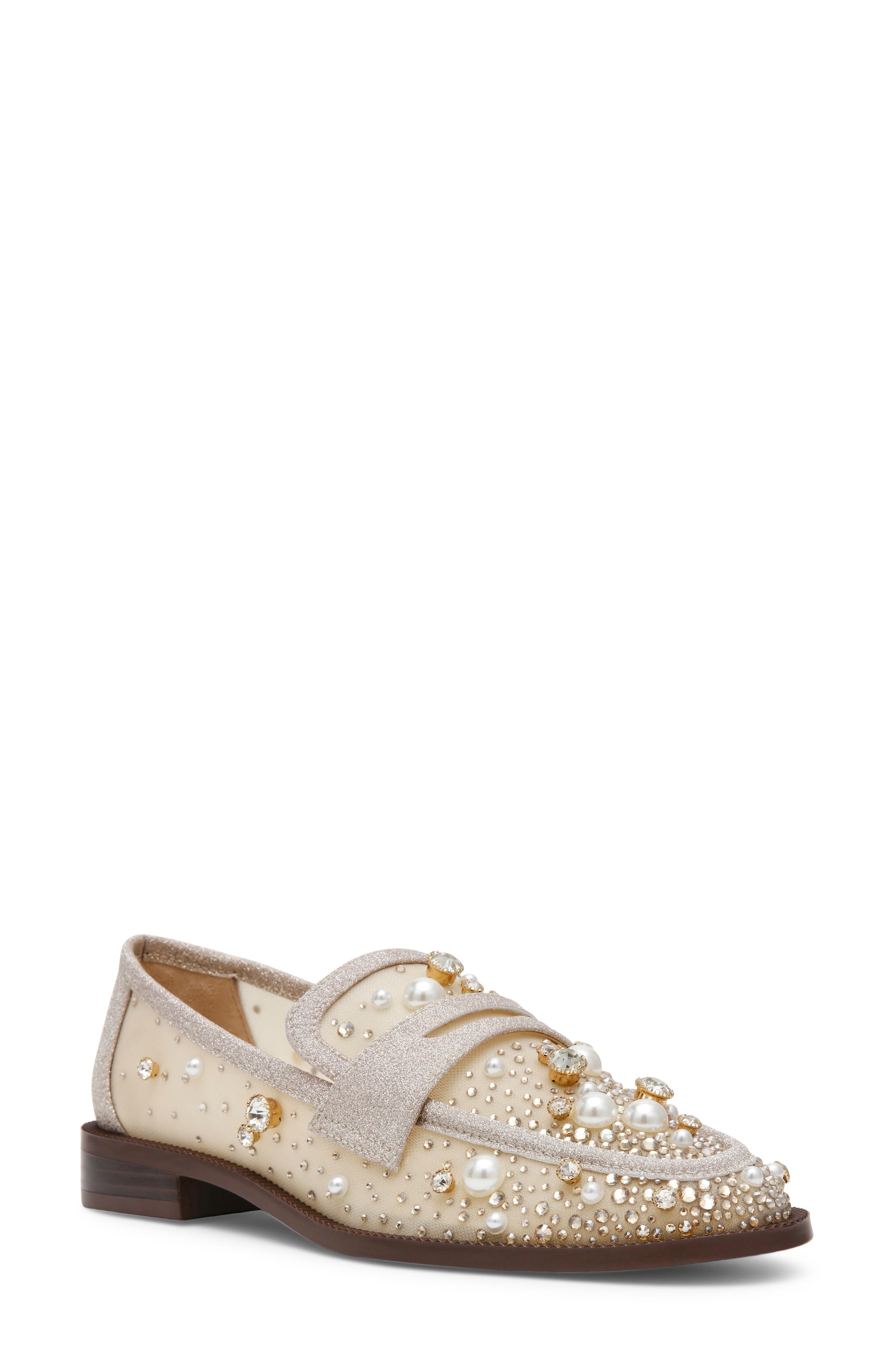 Maren Crystal Loafer, Main, color, LIGHT GOLD