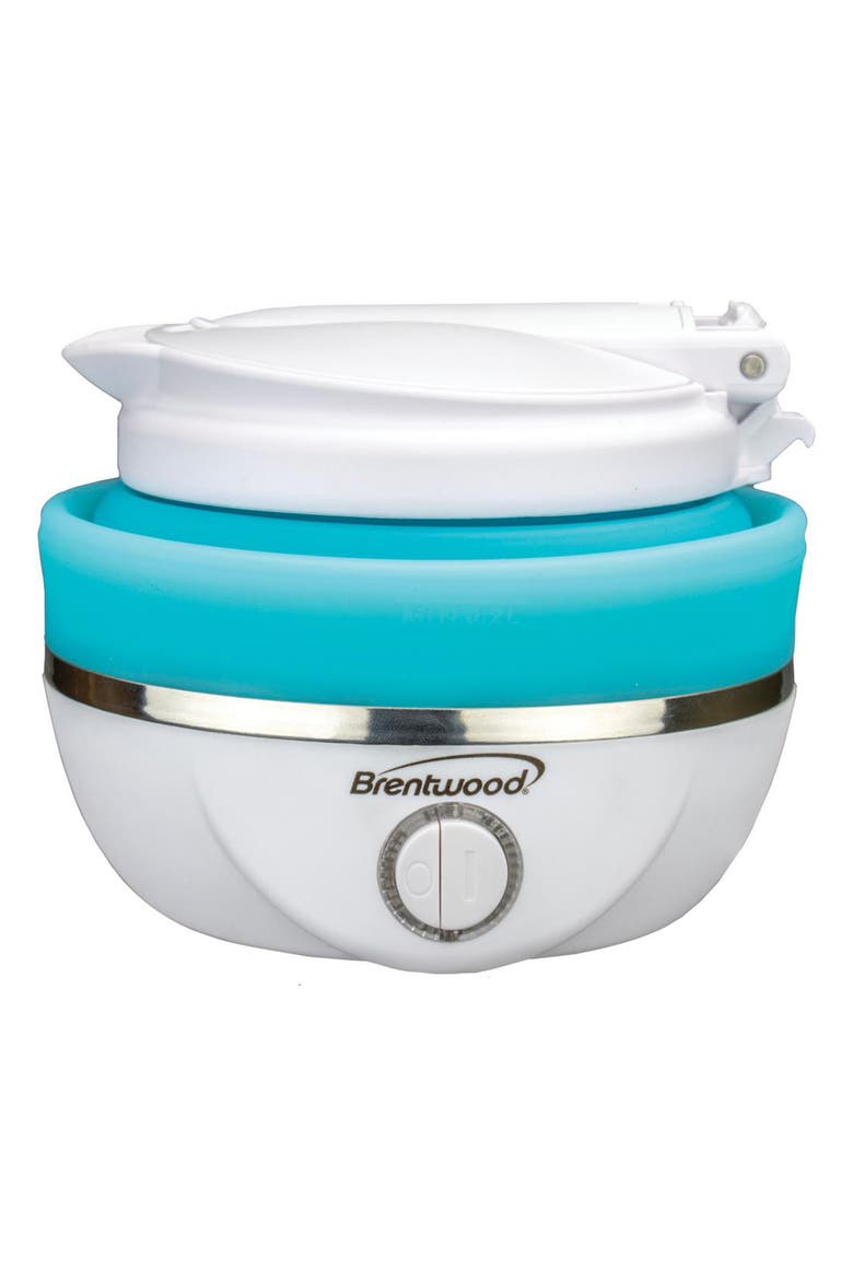 Dual Voltage 3.3 Cup Collapsible Travel Kettle, Alternate, color, Blue