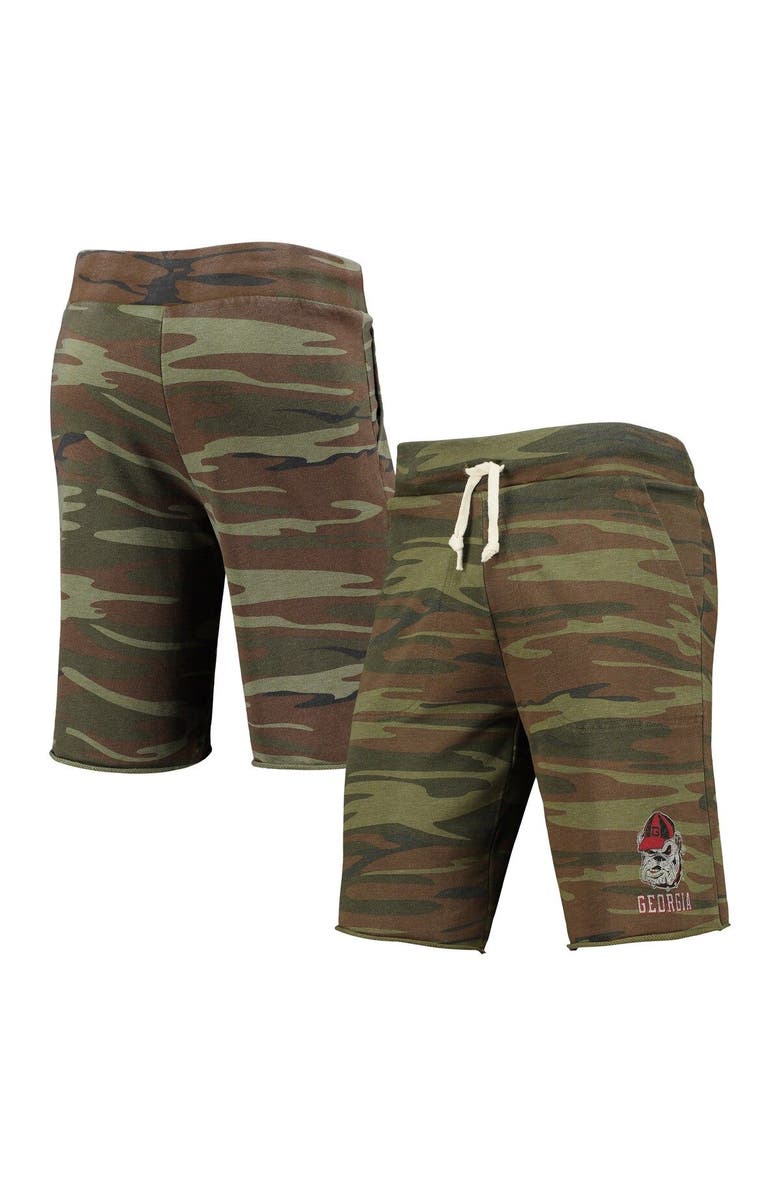 ALTERNATIVE APPAREL Men's Camo Alternative Apparel Georgia Bulldogs Victory Lounge Shorts, Main, color, 