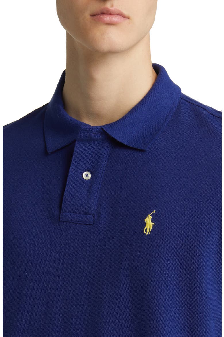 Cotton Piqué Polo, Alternate, color, FALL ROYAL