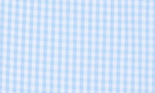 Nordstrom Trim Fit Gingham Premium Performance Dress Shirt In Blue Gingham Check