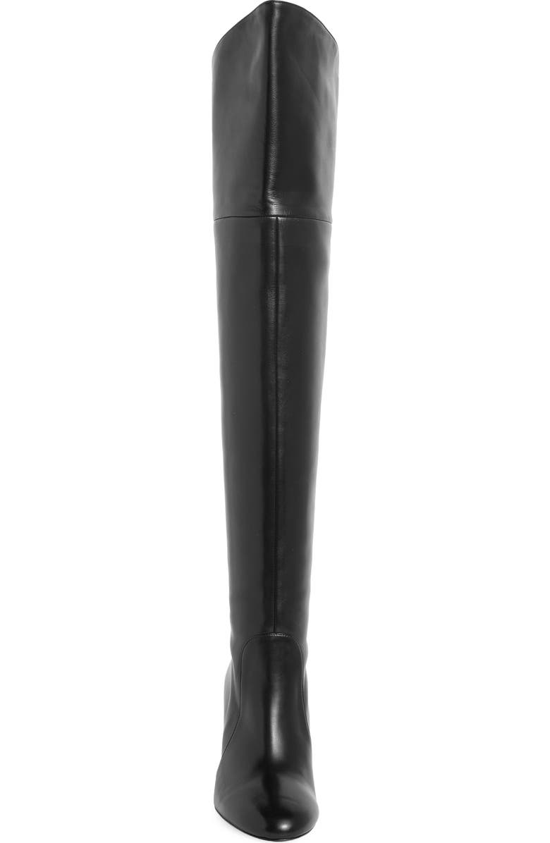 Stuart Weitzman Babette Over the Knee Tubo 85 Boot, Alternate, color, Black