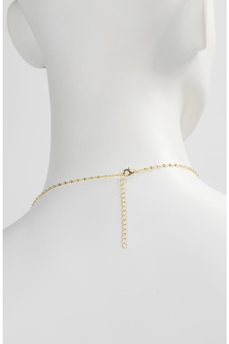 Pavé CZ Cross Pendant Necklace, Alternate, color, GOLD