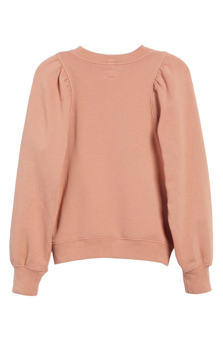 Citizens of Humanity Mari Racer Puff Sleeve Sweatshirt, Alternate, color, 