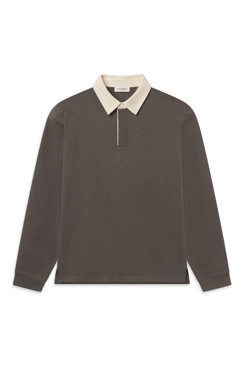 Cotton Rugby Polo, Main, color, GREY