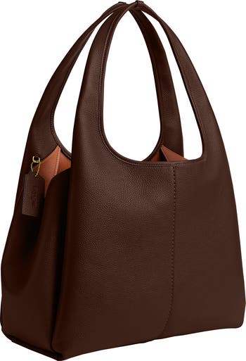 Lana Polished Pebble Leather Shoulder Bag