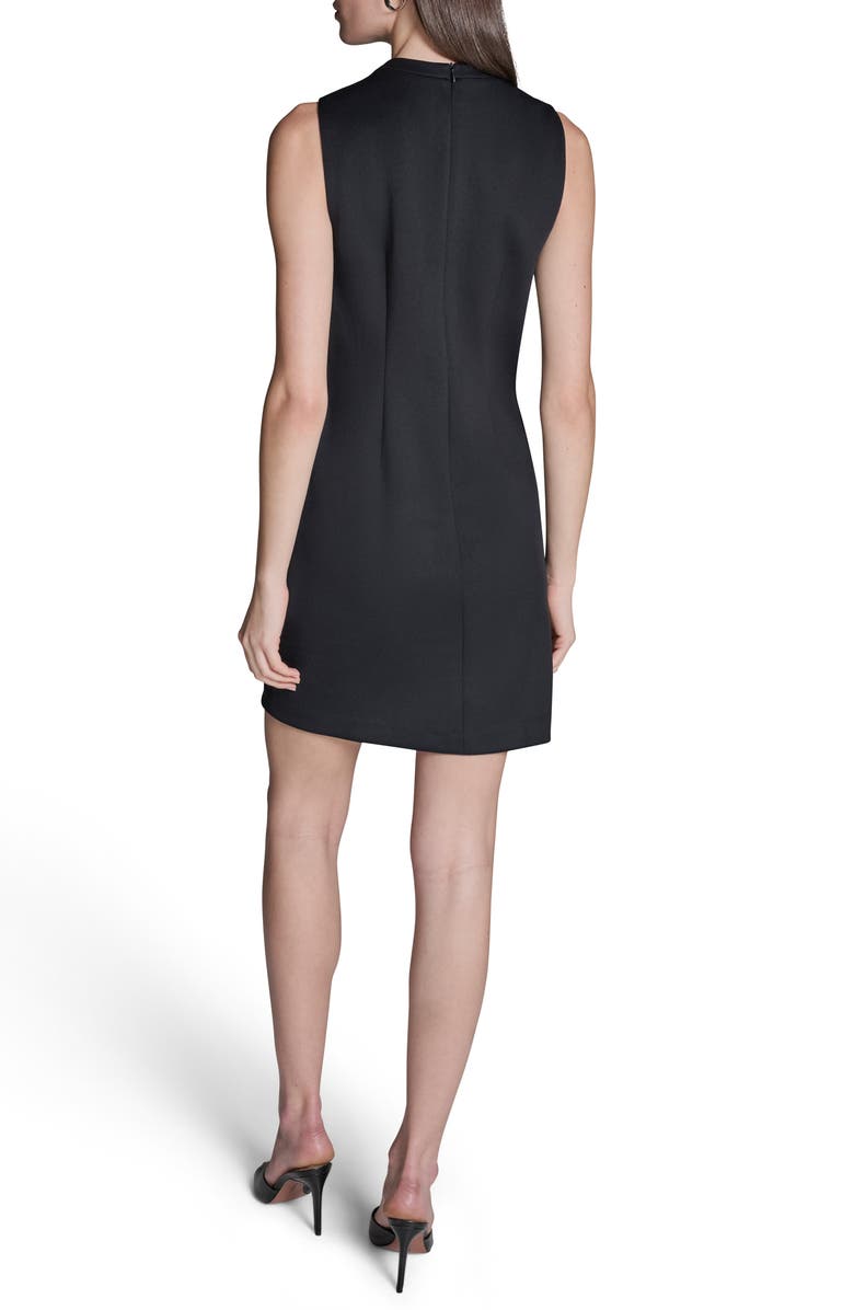 BCBG Bow Sleeveless Minidress, Alternate, color, Black.black