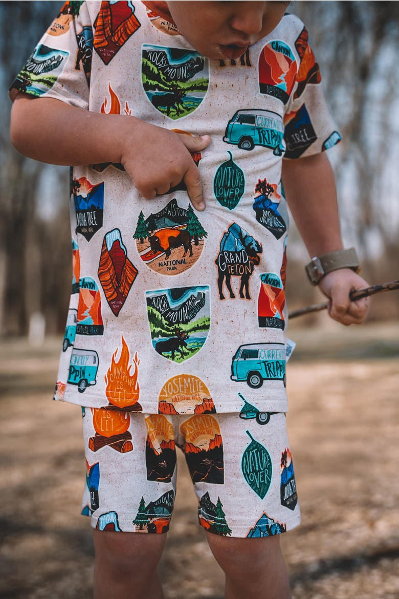 Tiny Traveler 2 Piece Shorts Set, Alternate, color, Multi
