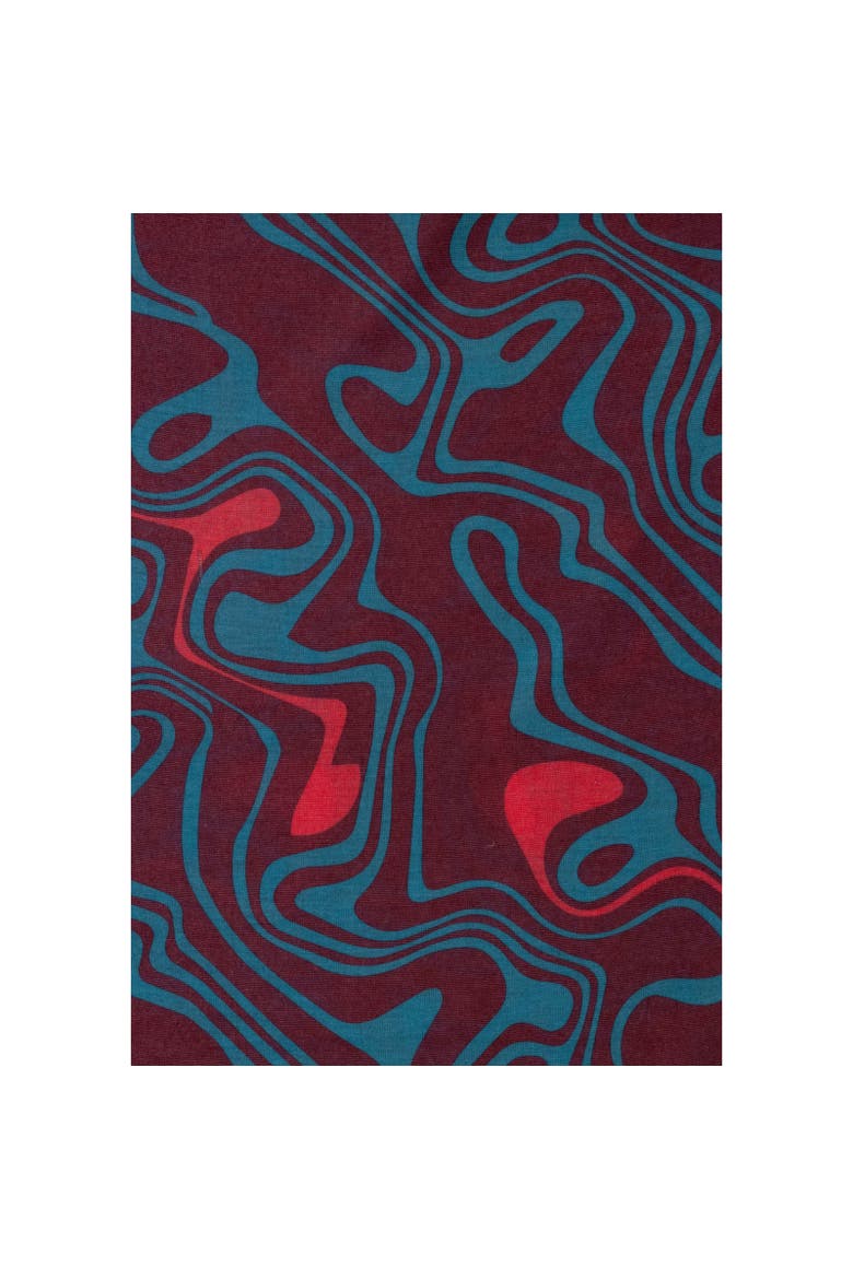 Rindell Neckwarmer, Alternate, color, Dark Cherry Print