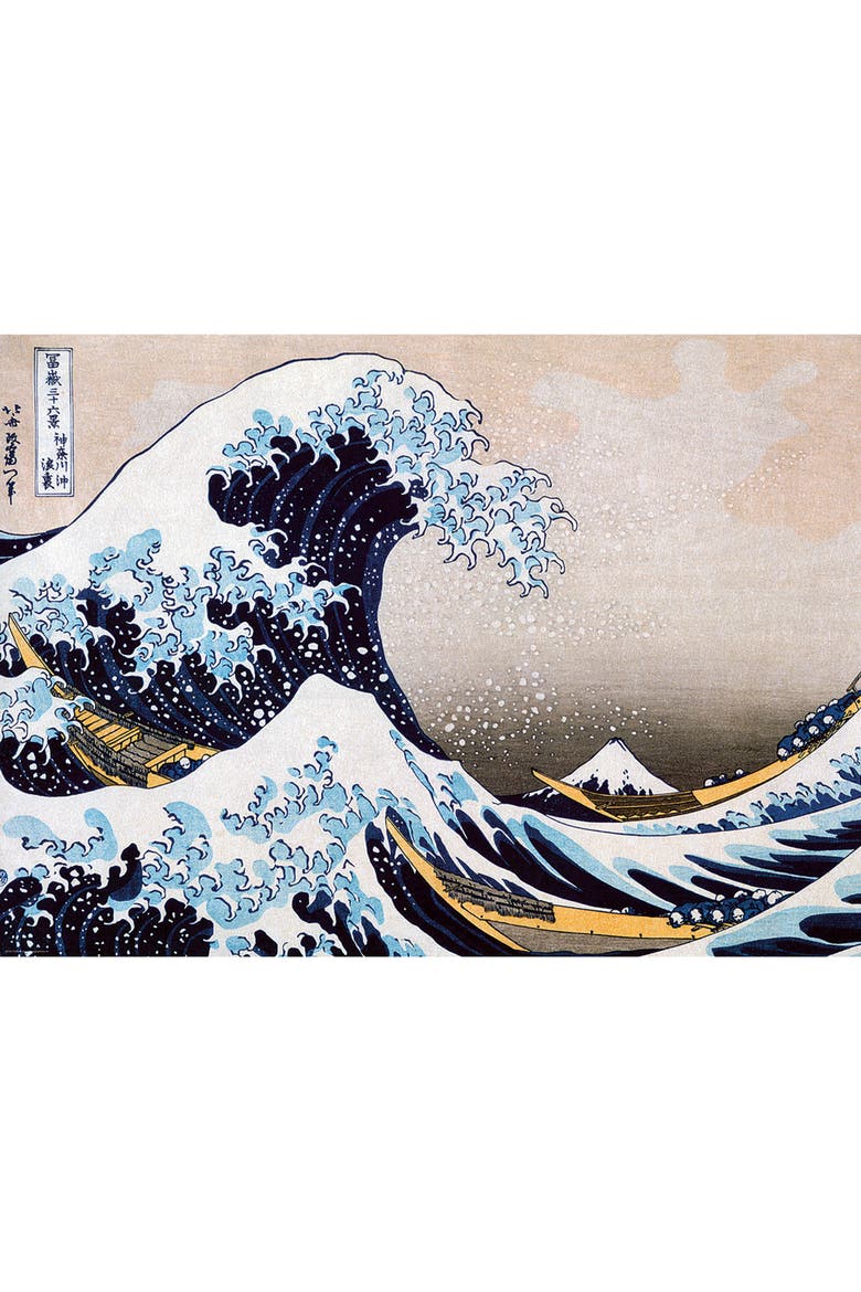 Great Wave Off Kanagawa By Hokusai 1000 Piece Puzzle, Alternate, color, Multicolored