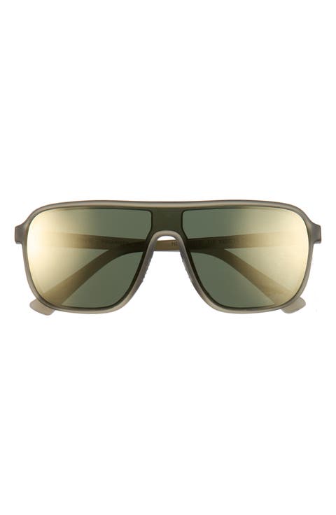 133mm Oversize Polarized Shield Sunglasses