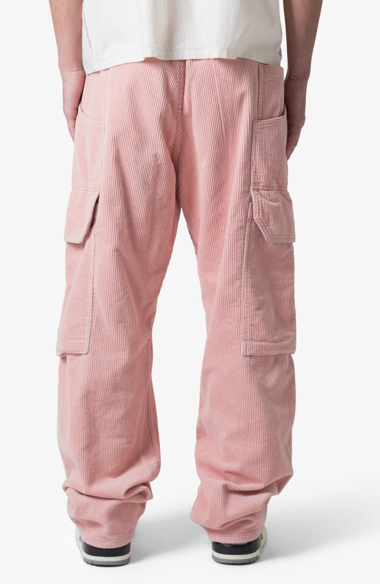 mnml Ultra Baggy Corduroy Cargo Pants, Alternate, color, Pink