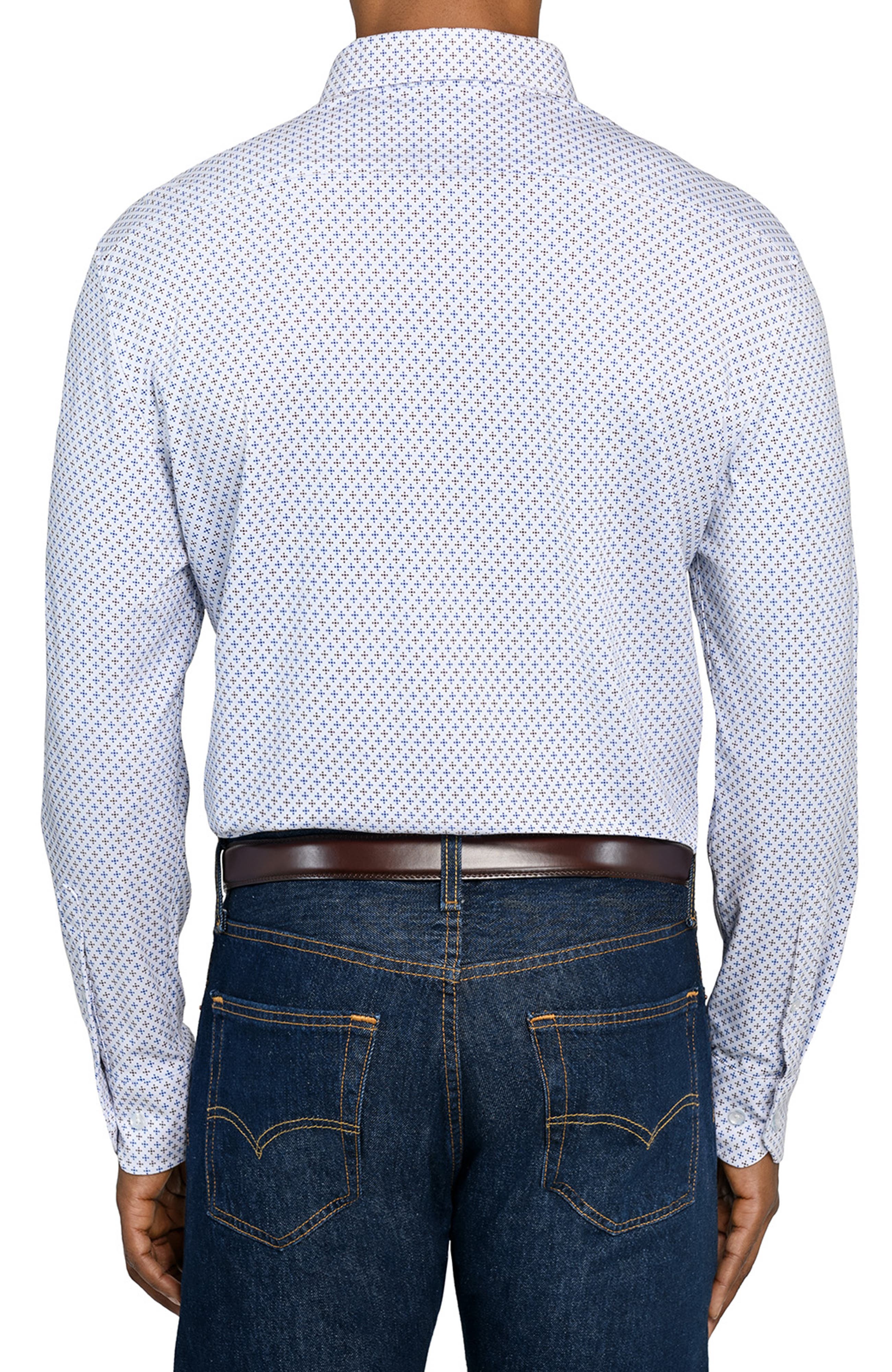 Diamond Print Knit Long Sleeve Basic - image 2