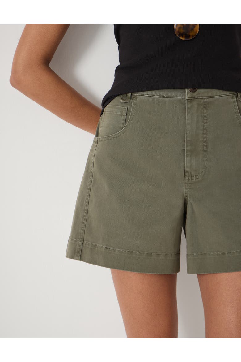 Bryce Mid Rise Wide Leg Shorts, Alternate, color, Sage Green