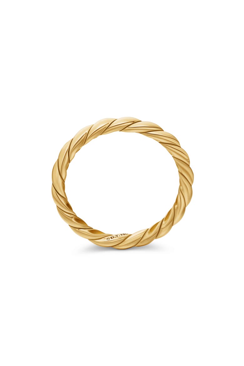 Paveflex Ring in 18K Gold, 2.7mm, Alternate, color, YELLOW GOLD