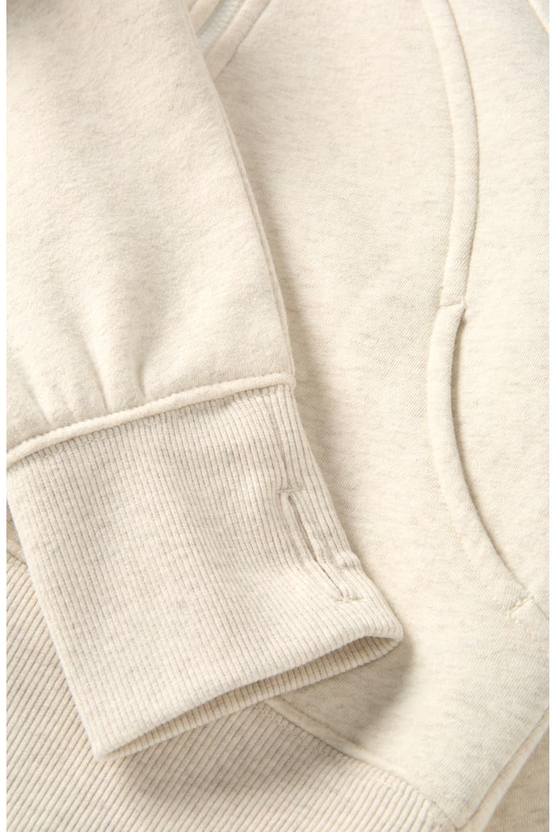 Kids' Cloud Fleece Full Zip Hoodie, Alternate, color, BEIGE SAND HEATHER