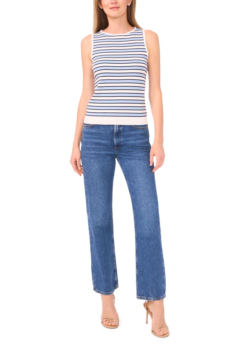 Stripe Knit Tank, Alternate, color, NEW IVORY