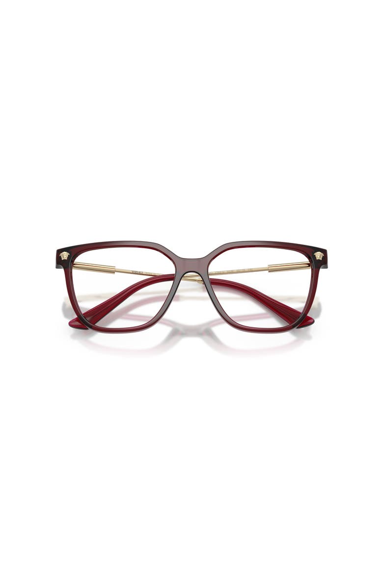 53mm Square optical glasses, Alternate, color, Red