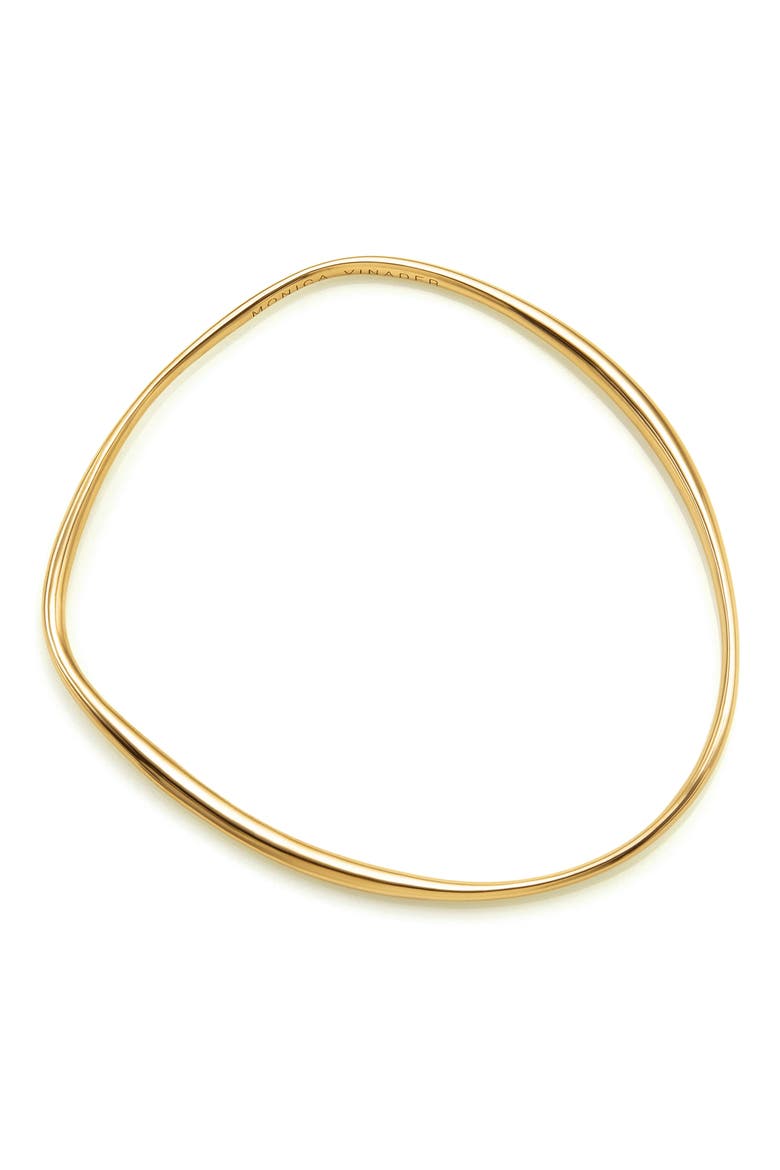 Nura Reef Thin Bangle, Alternate, color, YELLOW GOLD